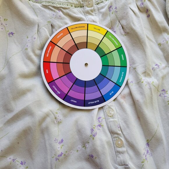 Simply Basic Nightgown 4X Plus Green Purple Floral Lace Cotton Blend FLO162XE - Picture 12 of 12